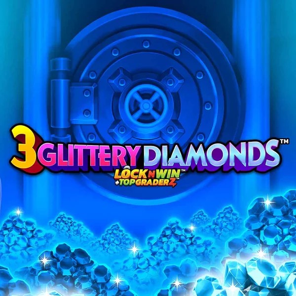 3 Glittery Diamonds by PearFiction Studios, showcased at telbets.eu – game logo