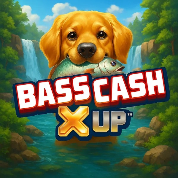 Bass Cash X UP logo by Alchemy Gaming at Telbet Casino