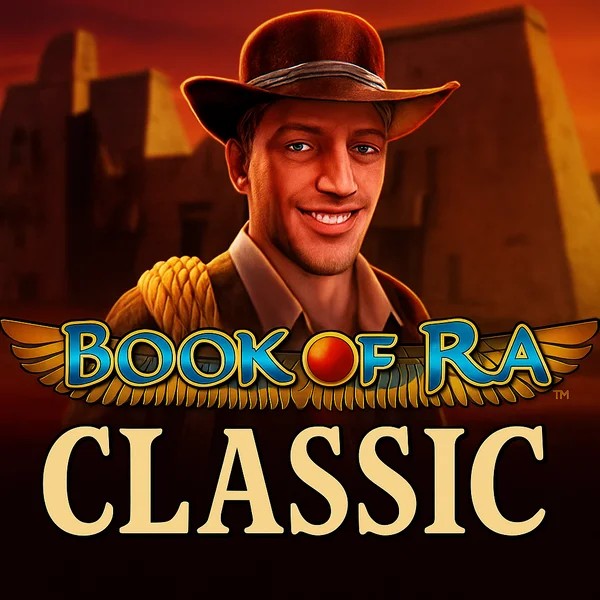 Book of Ra Classic casino game by Novomatic – featured logo at Telbet Casino