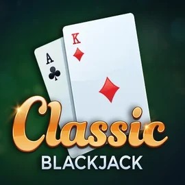 Classic Blackjack online game logo by Red Tiger Gaming on telbets.eu