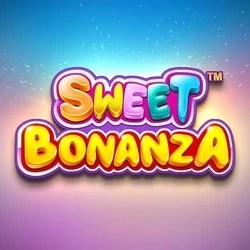 Sweet Bonanza slot logo by Pragmatic Play at Telbet Casino